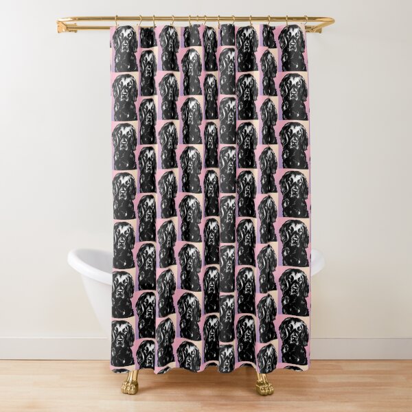 Flat Coated Retriever ~ Graphic Shower Curtain