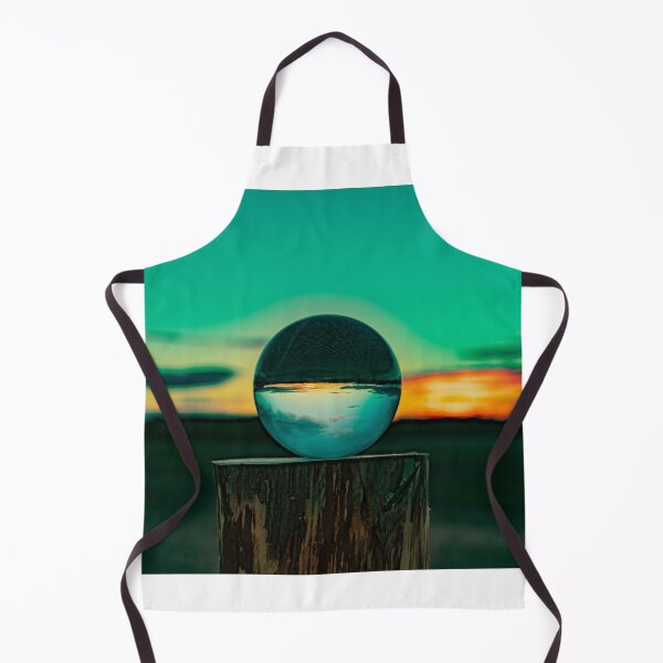 Item preview, Blue green Michigan sunset with in lensball designed and sold by Joshua Satterlee.