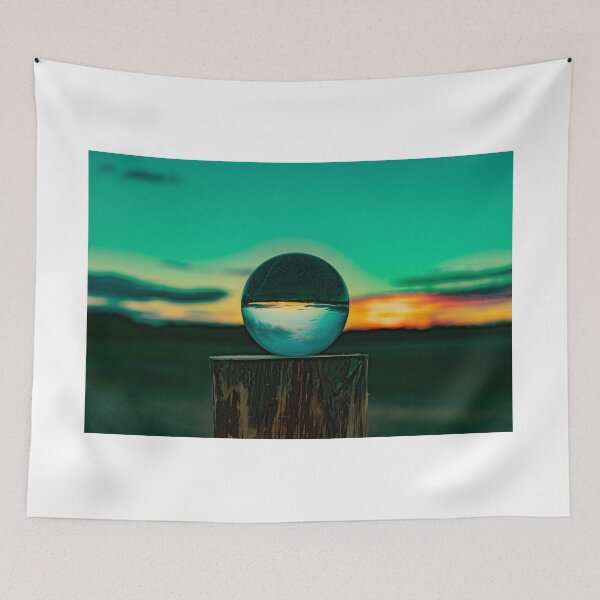 Item preview, Blue green Michigan sunset with in lensball  designed and sold by Joshua  Satterlee.
