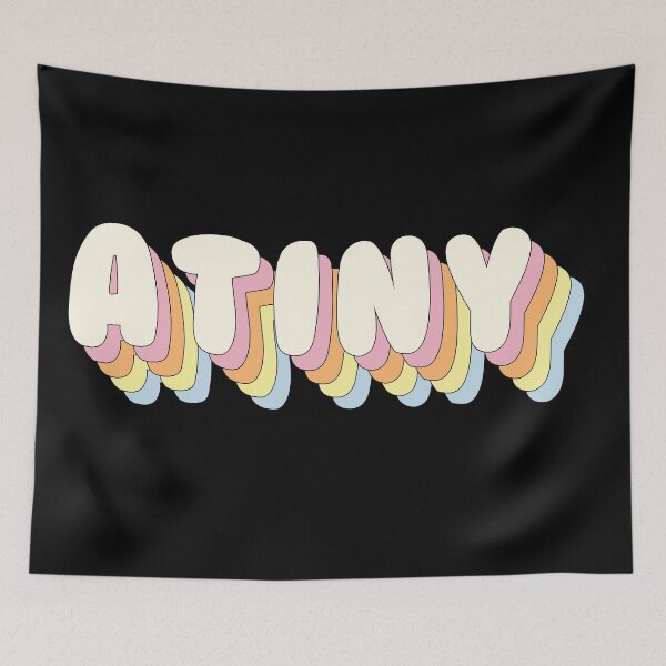 Item preview, Cute Atiny ATEEZ Fandom Name Text Pastel Rainbow designed and sold by SugarSaint.