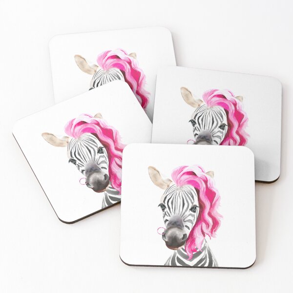 Item preview, Pink Zebra Fashionista designed and sold by SquinkCreative.