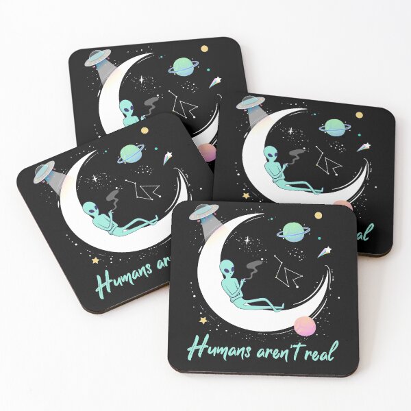Item preview, Humans aren't real - Flying Saucers designed and sold by Arva-Designs.