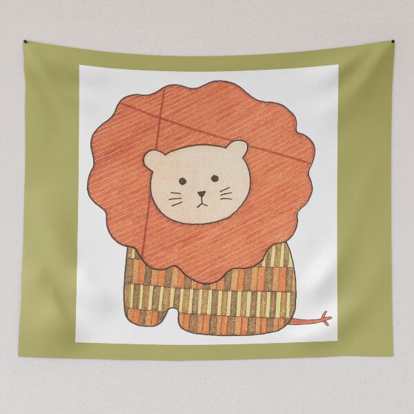 Item preview, Sitting Lion #1 designed and sold by ErinBrieArt.