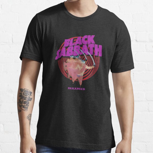 Paranoïde noir violet T-shirt essentiel