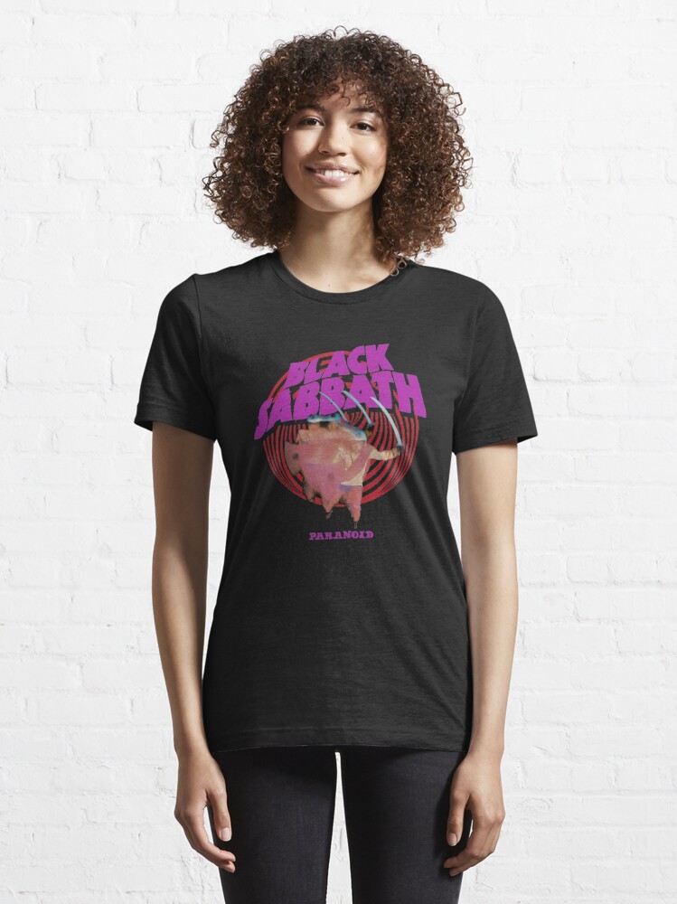 Alternate view of Purple Black Paranoid Essential T-Shirt