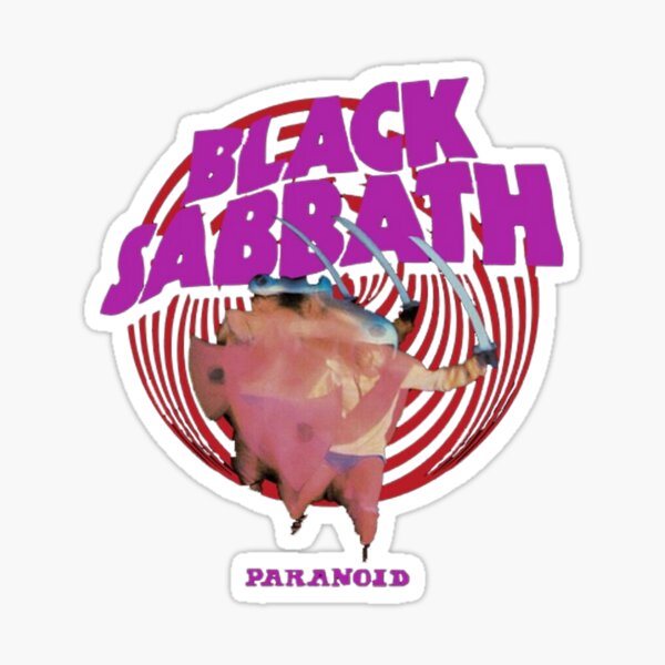 Purple Black Paranoid Sticker