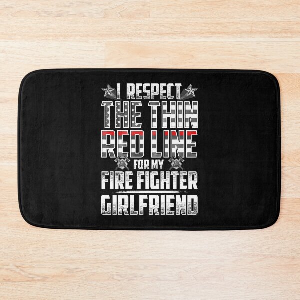 Item preview, Girlfriend Fire Fighter Thin Red Line designed and sold by wheedesign.