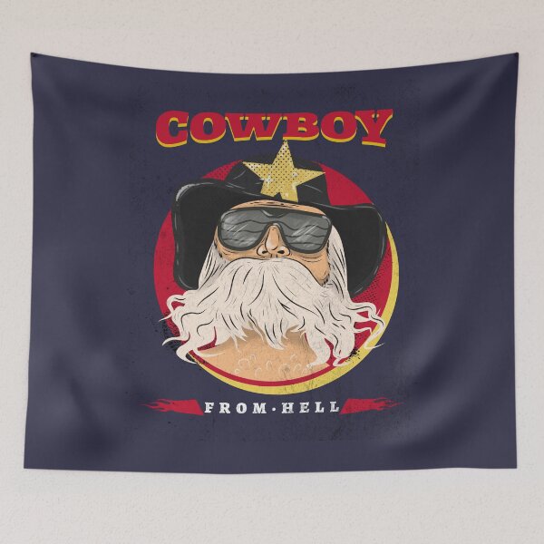 Item preview, Cowboy From Hell / Retro Design / Vintage designed and sold by RedBoyShop.