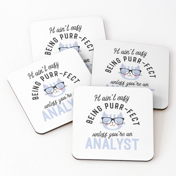 Item preview, Analyst Cat Gifts for Cat Lovers - It ain't easy being Purr Fect designed and sold by betternotes.
