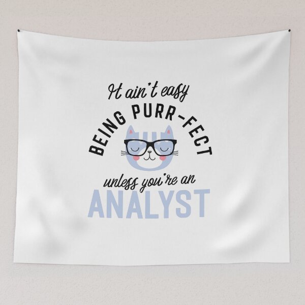 Item preview, Analyst Cat Gifts for Cat Lovers - It ain't easy being Purr Fect designed and sold by betternotes.