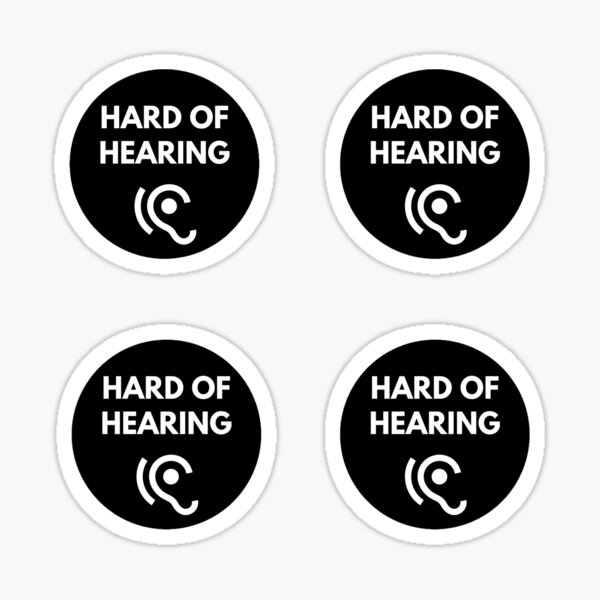 Item preview, I Am Hard of Hearing, Hearing Impaired Black Pack designed and sold by JessyDesigns.