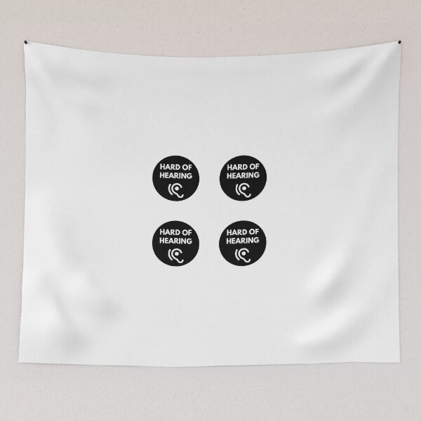 Item preview, I Am Hard of Hearing, Hearing Impaired Black Pack designed and sold by JessyDesigns.