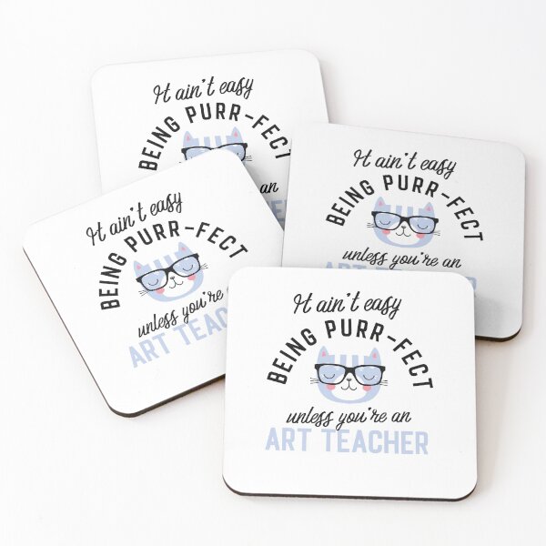 Item preview, Art Teacher Cat Gifts for Cat Lovers - It ain't easy being Purr Fect designed and sold by betternotes.