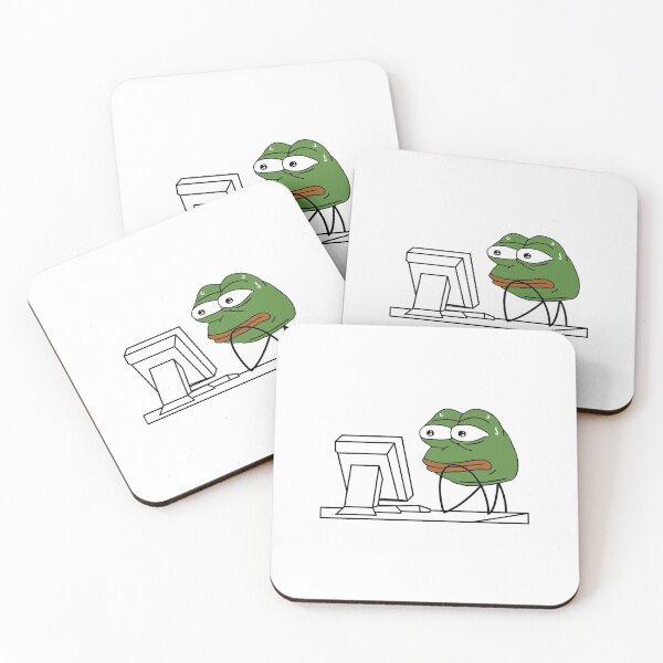 Item preview, Meme Pepe Frog MonkaS Rage Comic Computer Guy designed and sold by mr-meme.