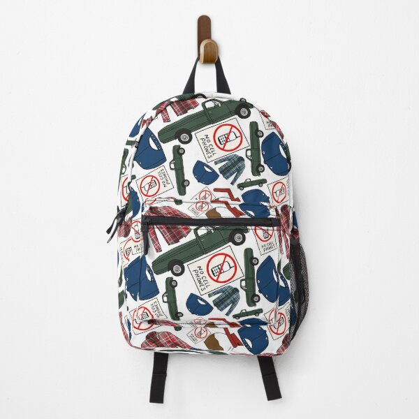 Item preview, Lukes Flannel Shirt Fan Pattern Icons All Over Print White Pack designed and sold by Sunny Collections.
