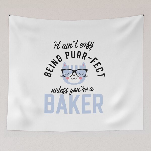 Item preview, Baker Cat Gifts for Cat Lovers - It ain't easy being Purr Fect designed and sold by betternotes.