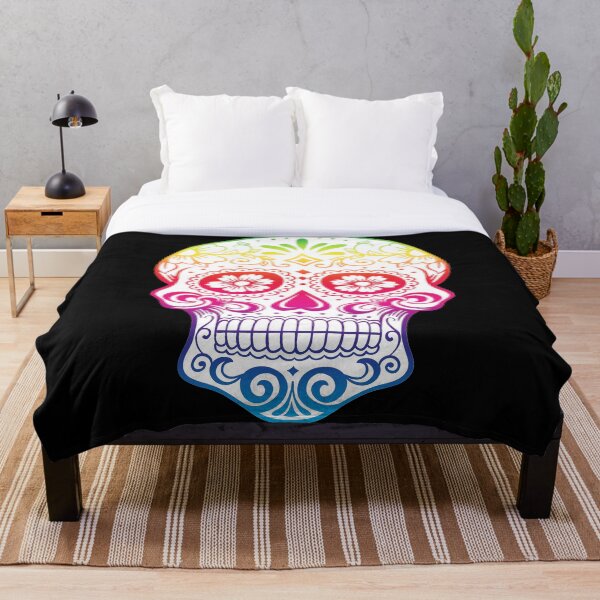 Item preview, Day of the Dead Sugar Skull - Colourful designed and sold by slc2213.