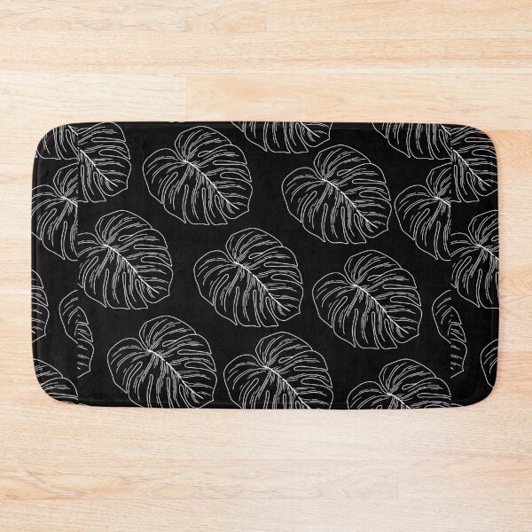 Item preview, monstera tropical plant hawaii aloha print black and white designed and sold by maplunk.