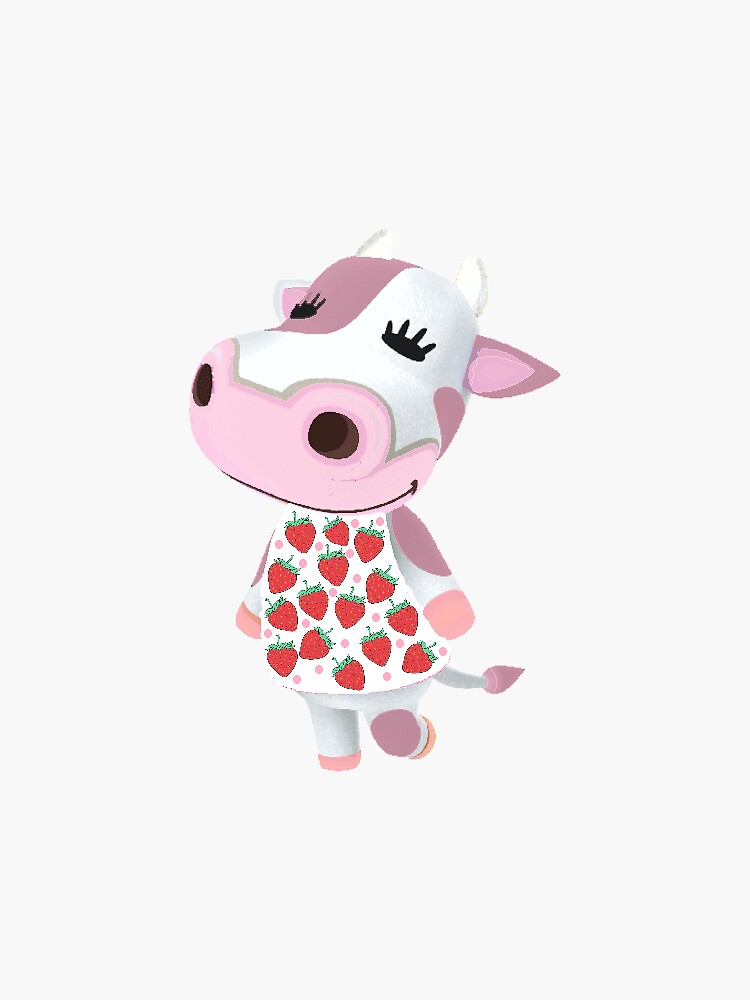 strawberry milkshake cow pillow pet