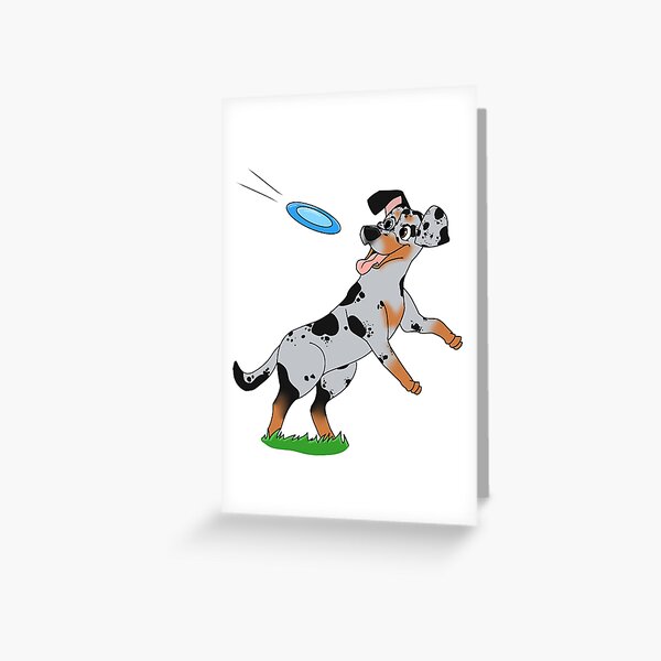 Carte de vœux « Chien de couleur Louisiane Catahoula Leopard 