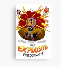 Bomberman's Explosive Personality Canvas Print