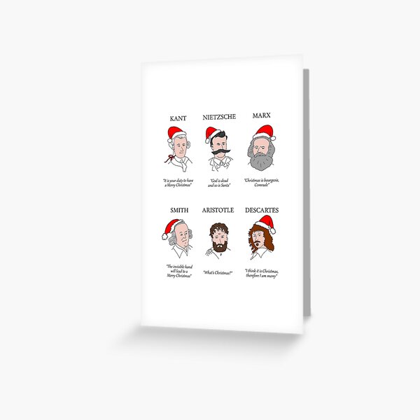 Philosophes de Noël (drôle) Carte de vœux