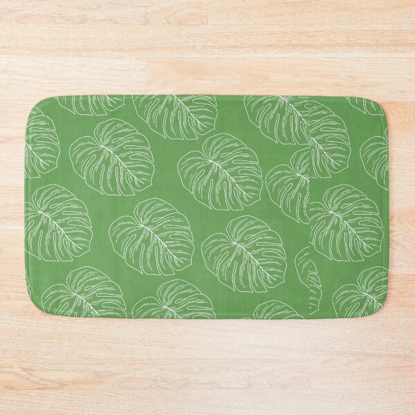 Item preview, monstera tropical plant hawaii aloha print green and white designed and sold by maplunk.