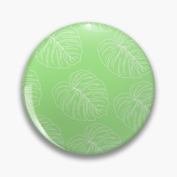 Item preview, monstera tropical plant hawaii aloha print light green and white designed and sold by maplunk.