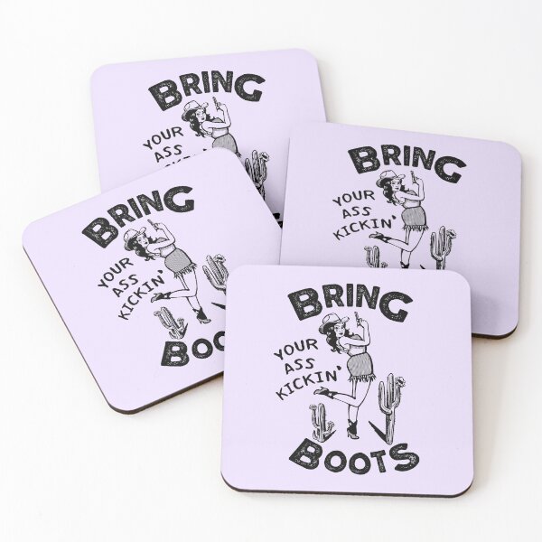 Item preview, Bring Your Ass Kicking Boots. Cool Retro Cowgirl Shirt Design. Great Gift Idea For Women! designed and sold by The Whiskey Ginger Design Shop.