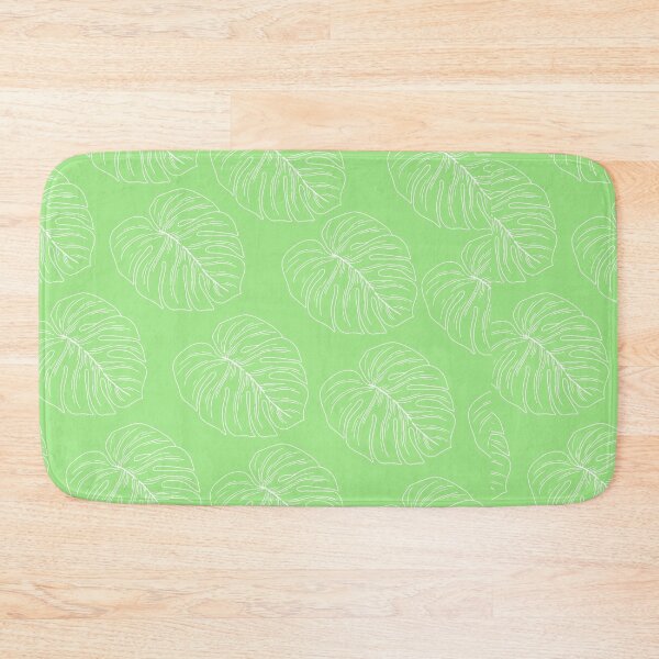 Item preview, monstera tropical plant hawaii aloha print light green and white designed and sold by maplunk.