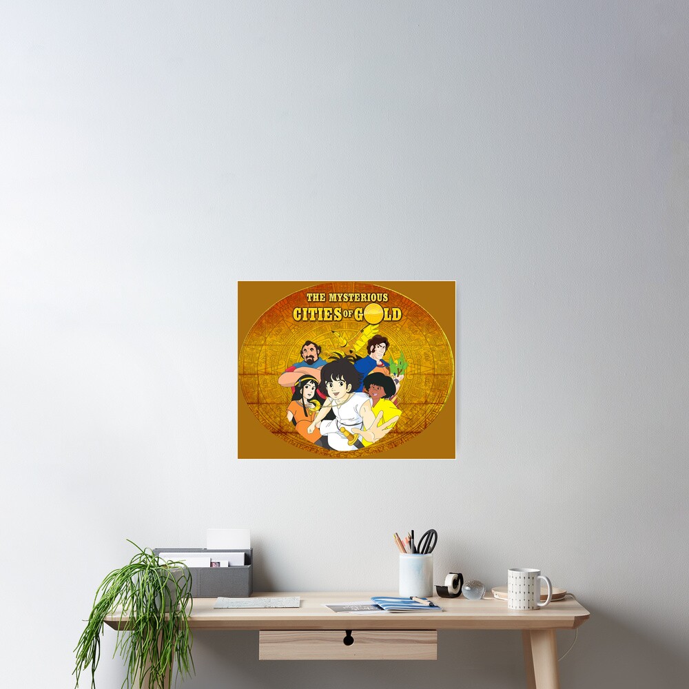 Cities of Gold - 80s animated cartoon retro anime Poster for Sale by  Angela Dell'Arte