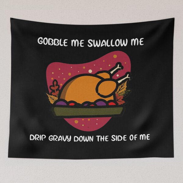 Item preview, Funny Gobble Me Swallow Me Thanksgiving Turkey designed and sold by Xrizen  Designs.