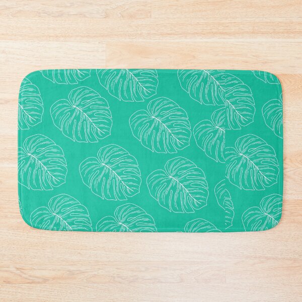 Item preview, monstera tropical plant hawaii aloha print bright blue and white designed and sold by maplunk.