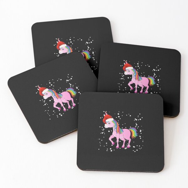 Item preview, Unicorn Christmas, unicorn in a christmas hat designed and sold by Achidesign.
