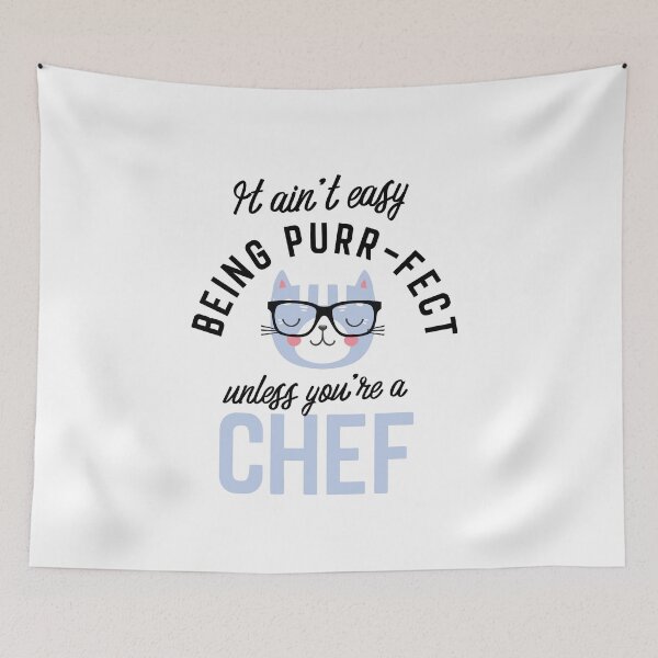 Item preview, Chef Cat Gifts for Cat Lovers - It ain't easy being Purr Fect designed and sold by betternotes.
