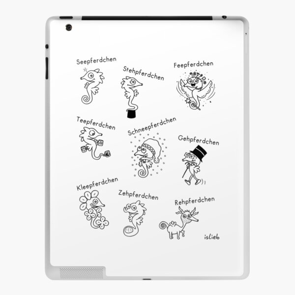 Seepferdchen iPad Klebefolie