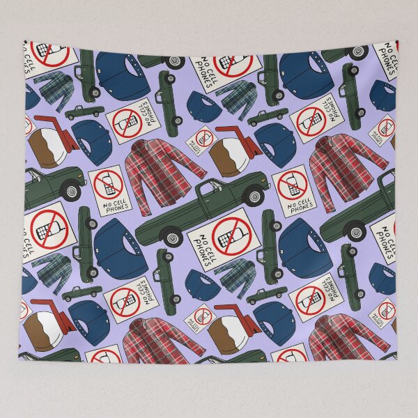 Item preview, Lukes Flannel Shirt Fan Pattern Icons All Over Print Purple Pack designed and sold by Sunny Collections.