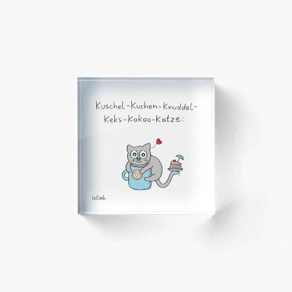 Artikelvorschau, Kuschel-Kuchen-Knuddel-Keks-Kakao-Katze entworfen und verkauft von islieb.