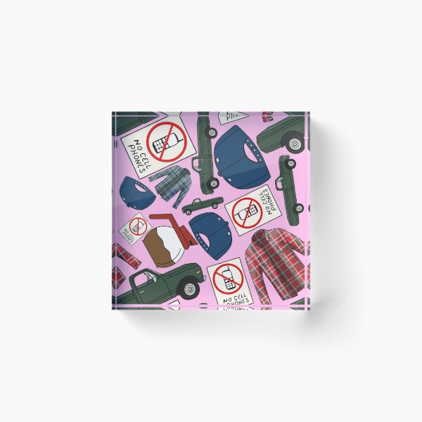 Item preview, Lukes Flannel Shirt Fan Pattern Icons All Over Print Pink Pack designed and sold by Sunny Collections.