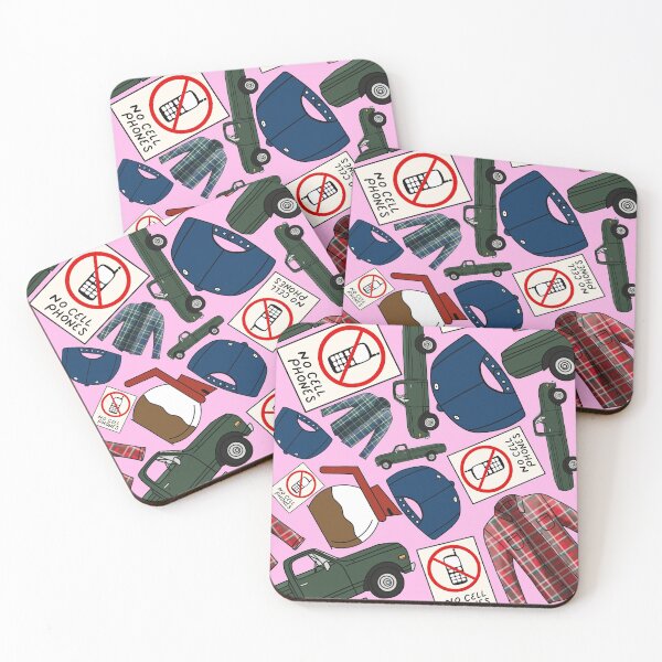 Item preview, Lukes Flannel Shirt Fan Pattern Icons All Over Print Pink Pack designed and sold by Sunny Collections.