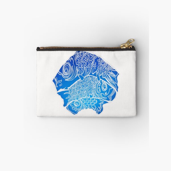 Item preview, Three Blue Carp Fish designed and sold by CleatAndCrayon.