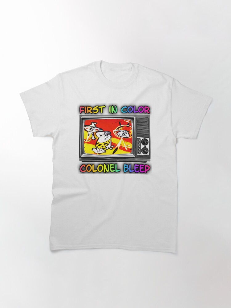 Alternate view of First In Color, Colonel Bleep , The First Color For TV Cartoon. Classic T-Shirt