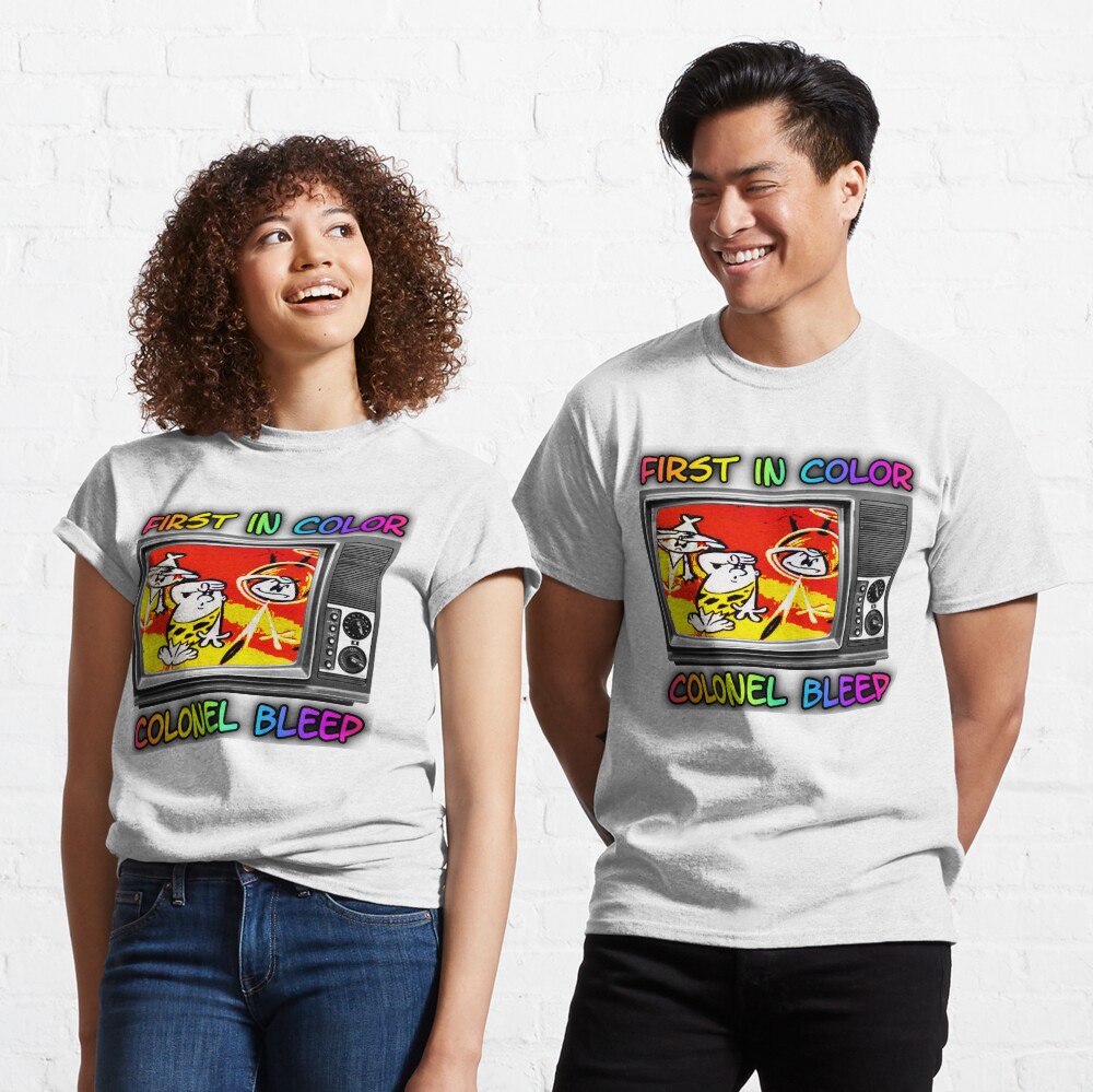 First In Color, Colonel Bleep , The First Color For TV Cartoon. Classic T-Shirt