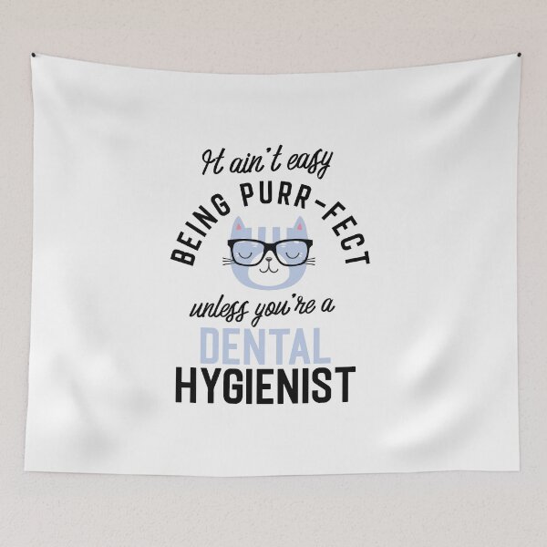Item preview, Dental Hygienist Cat Gifts for Cat Lovers - It ain't easy being Purr Fect designed and sold by betternotes.