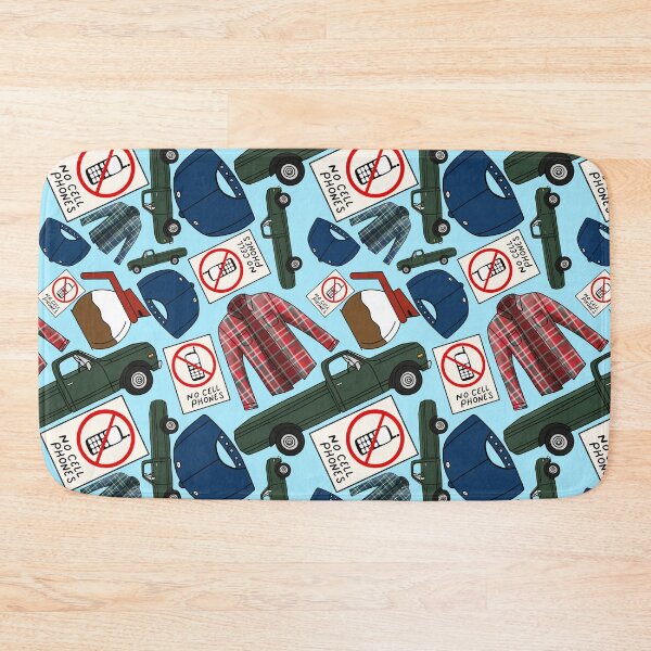 Item preview, Lukes Flannel Shirt Fan Pattern Icons All Over Print Blue Pack designed and sold by Sunny Collections.