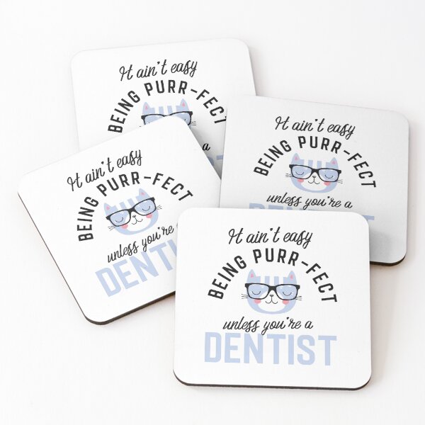 Item preview, Dentist Cat Gifts for Cat Lovers - It ain't easy being Purr Fect designed and sold by betternotes.
