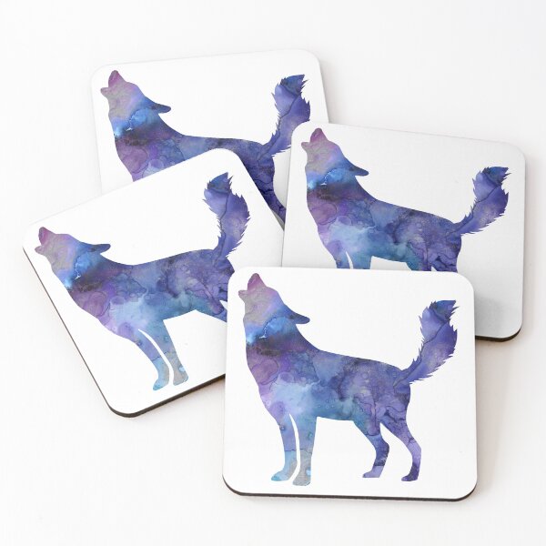 Item preview, Howling watercolor wolf designed and sold by gabmenfer.