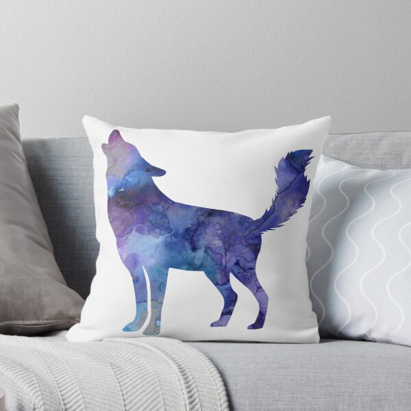 Item preview, Howling watercolor wolf designed and sold by gabmenfer.