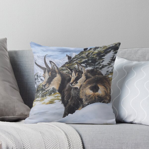 Item preview, Chamois on the snow - I LOVE MOUNTAINS designed and sold by ElisaZanoliArt.