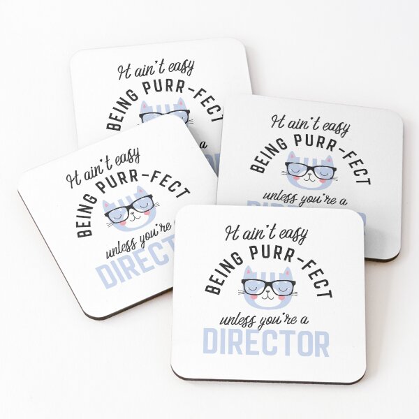 Item preview, Director Cat Gifts for Cat Lovers - It ain't easy being Purr Fect designed and sold by betternotes.